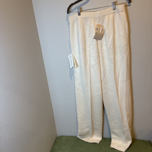 NWT Santana St John Basics Marie Gray Knit Pants Top "bright White" Size 12 - Picture 8 of 12